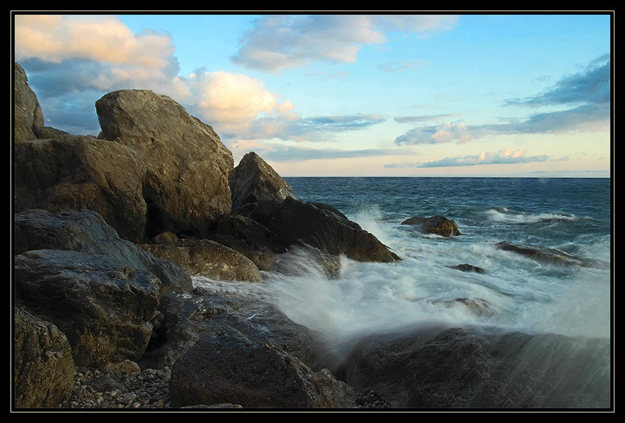 Прибой (вариант) Крым море камни