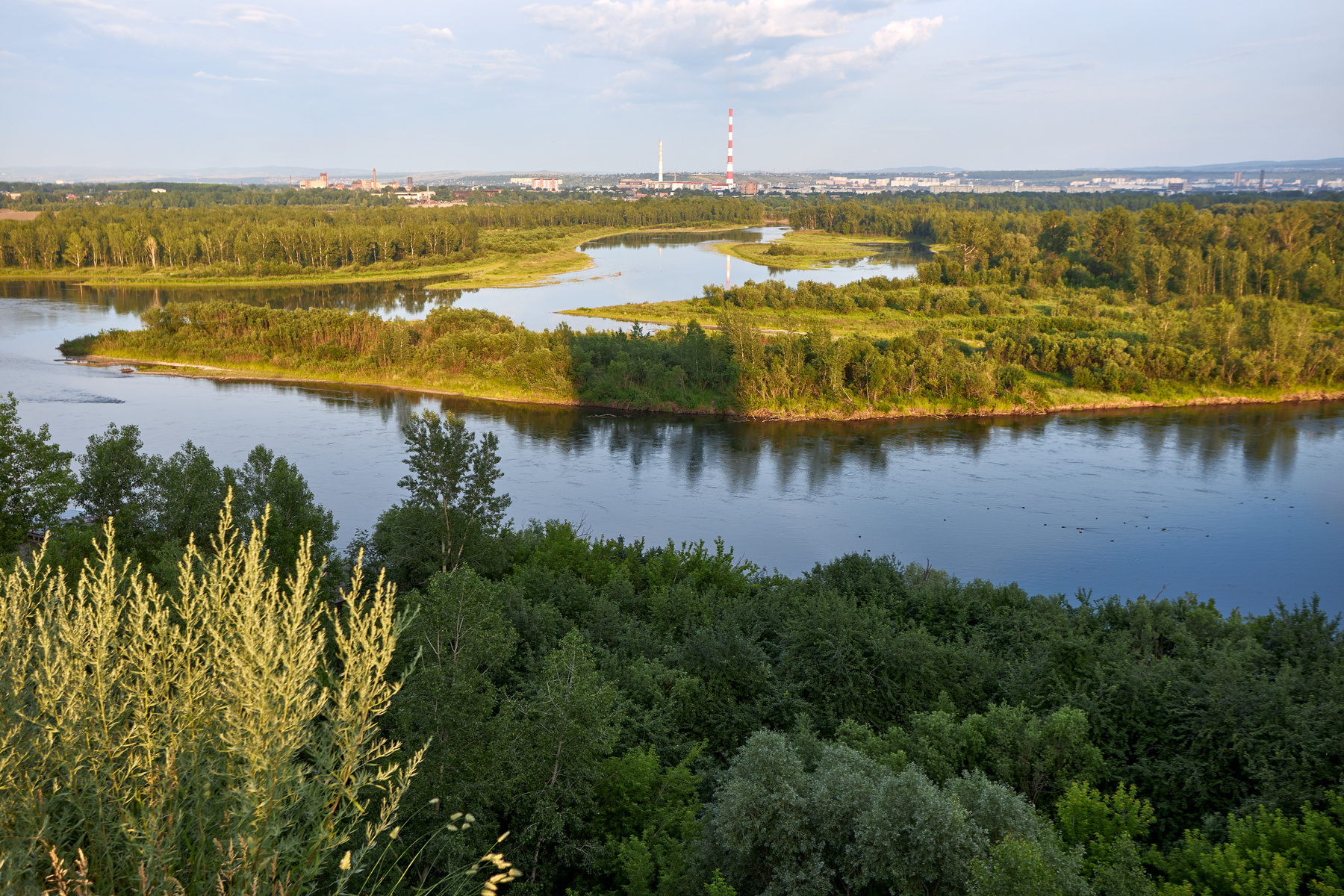 Енисей летом Красноярск Енисей лето
