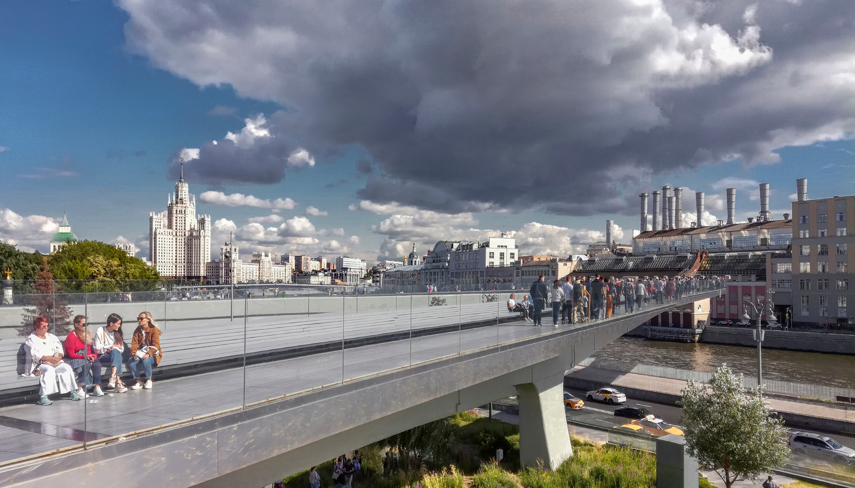 Парящий мост (2) Москва парк Зарядье Парящий мост