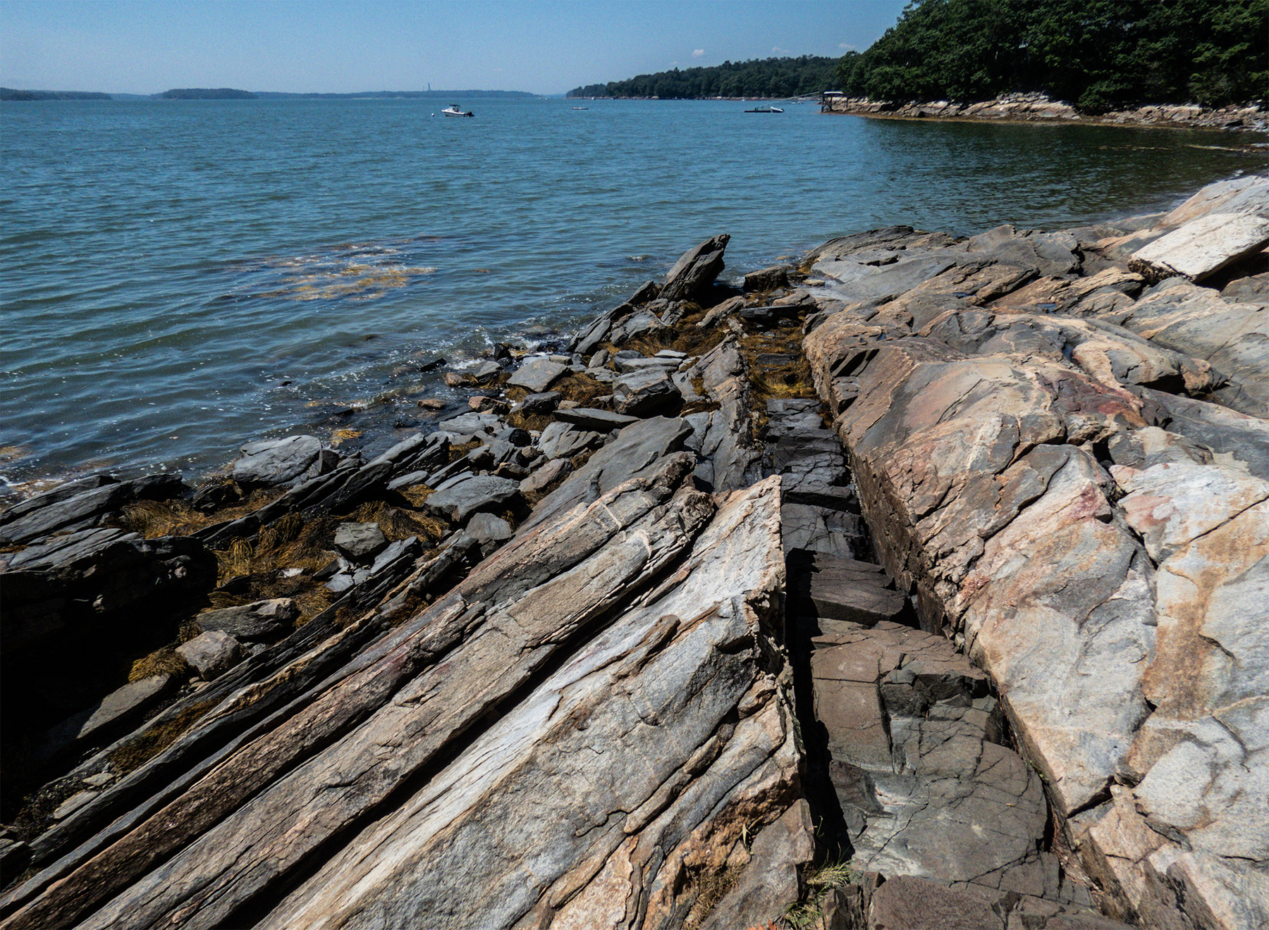 Intrusive Basalt Dike Maine rocks Wolfe's Neck