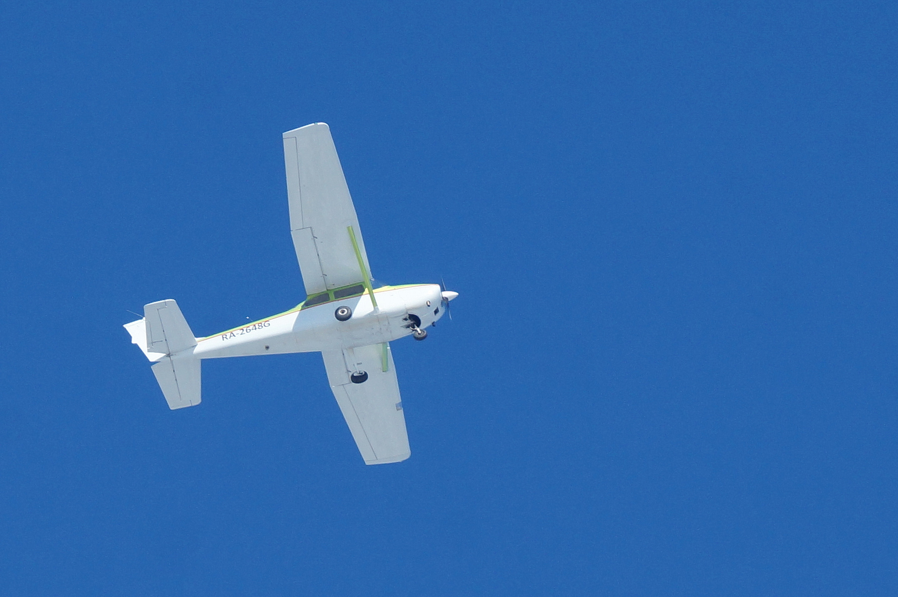 Cessna в полёте зима небо самолёт Волгоград