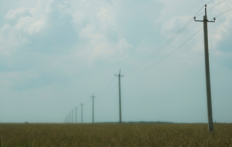 landscape #XX пейзаж поле провода