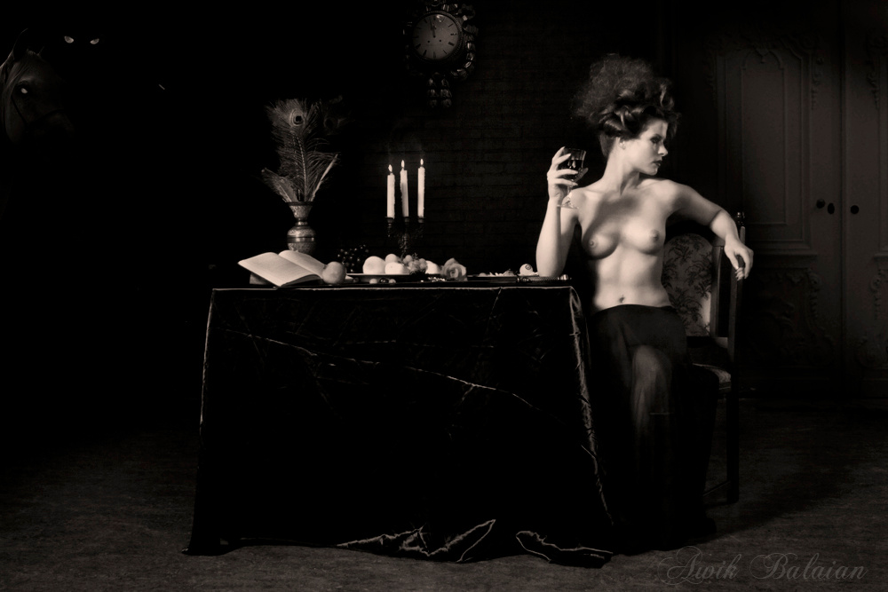 Who is knoking at my door? nude dark surreal