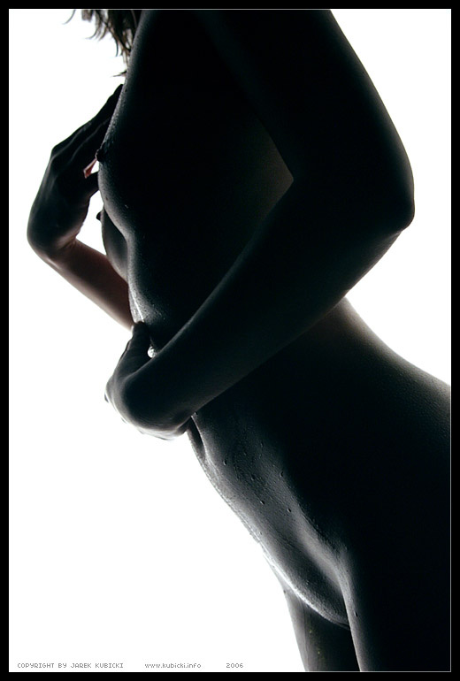 A2 nude, woman, wet, shadow, glamour, blue, oil,