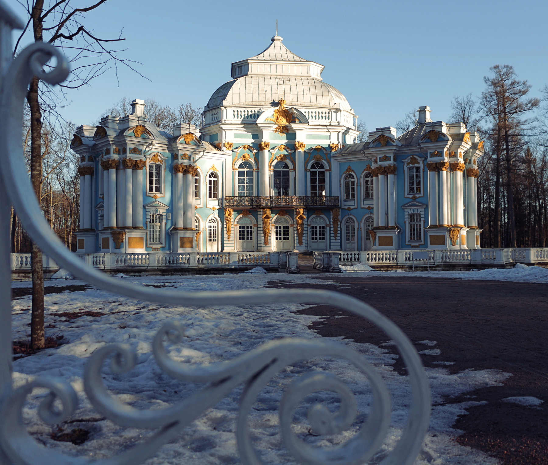 Царскосельский Эрмитаж эрмитаж царское село парк павильон март