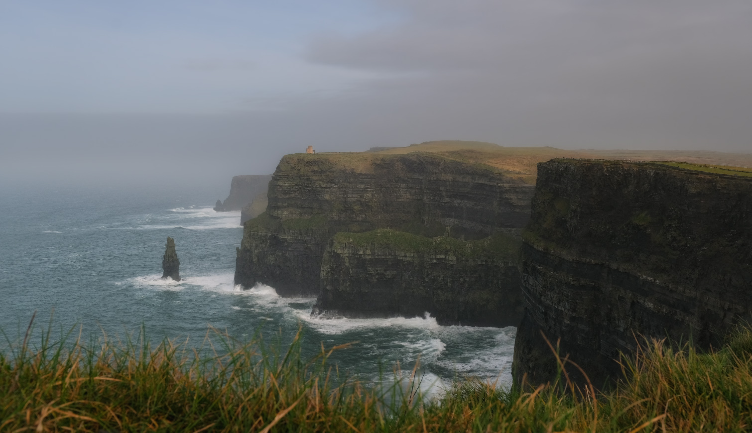 ...in stormy weather... ireland nature outdoors scenic wild atlantic way cliffs of moher seascape seaside shoreline coastal from above waves ocean island rocks stormy weather picturesque dramatic spectacular destination europe