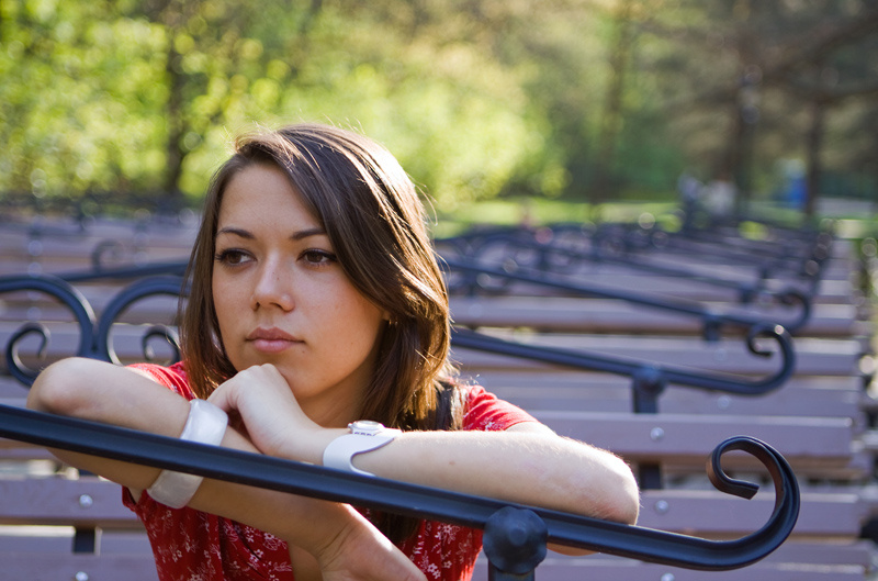 Les bancs dans le parc Rose bench park