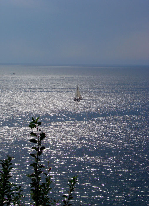 кораблик море лето синее