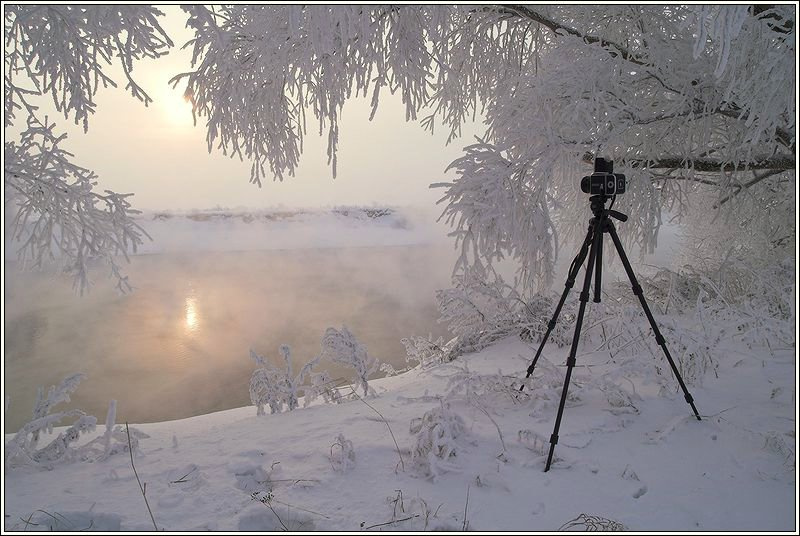 Фотка друга:) зима рождество снег мороз свет