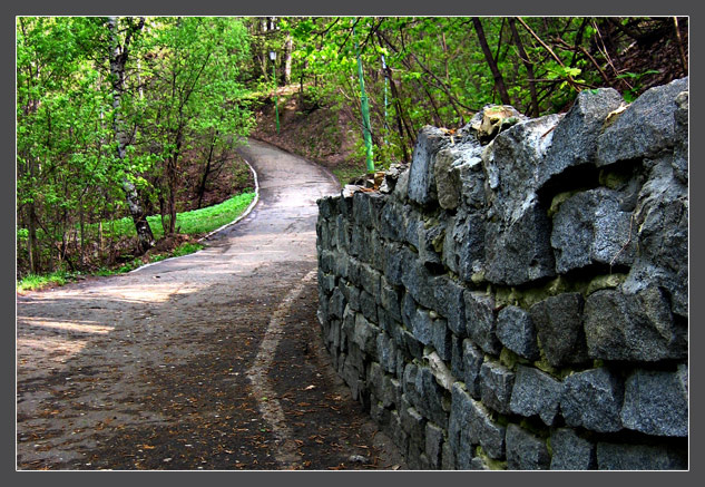 Старый путь дорога, камни, Англия, уходящая вдаль, путь