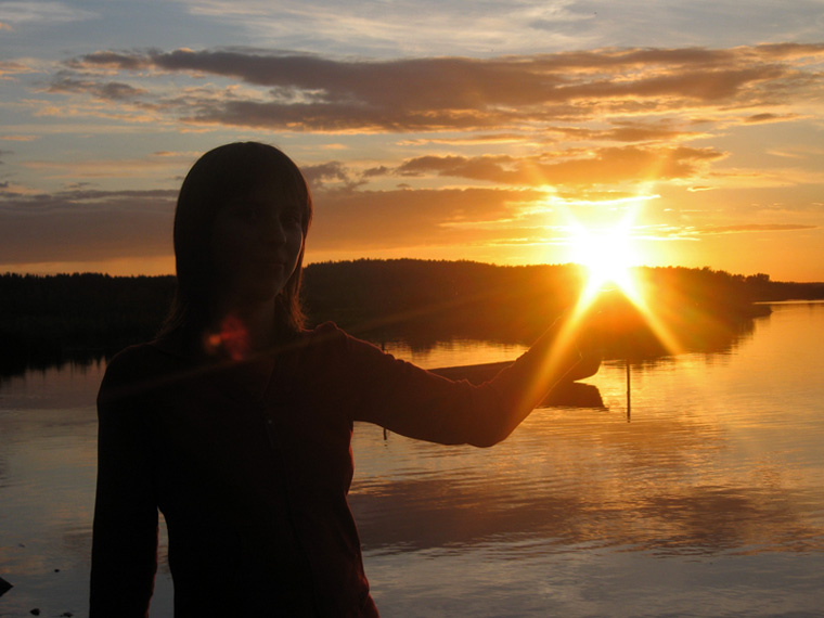 Sun in my arms закат солнце