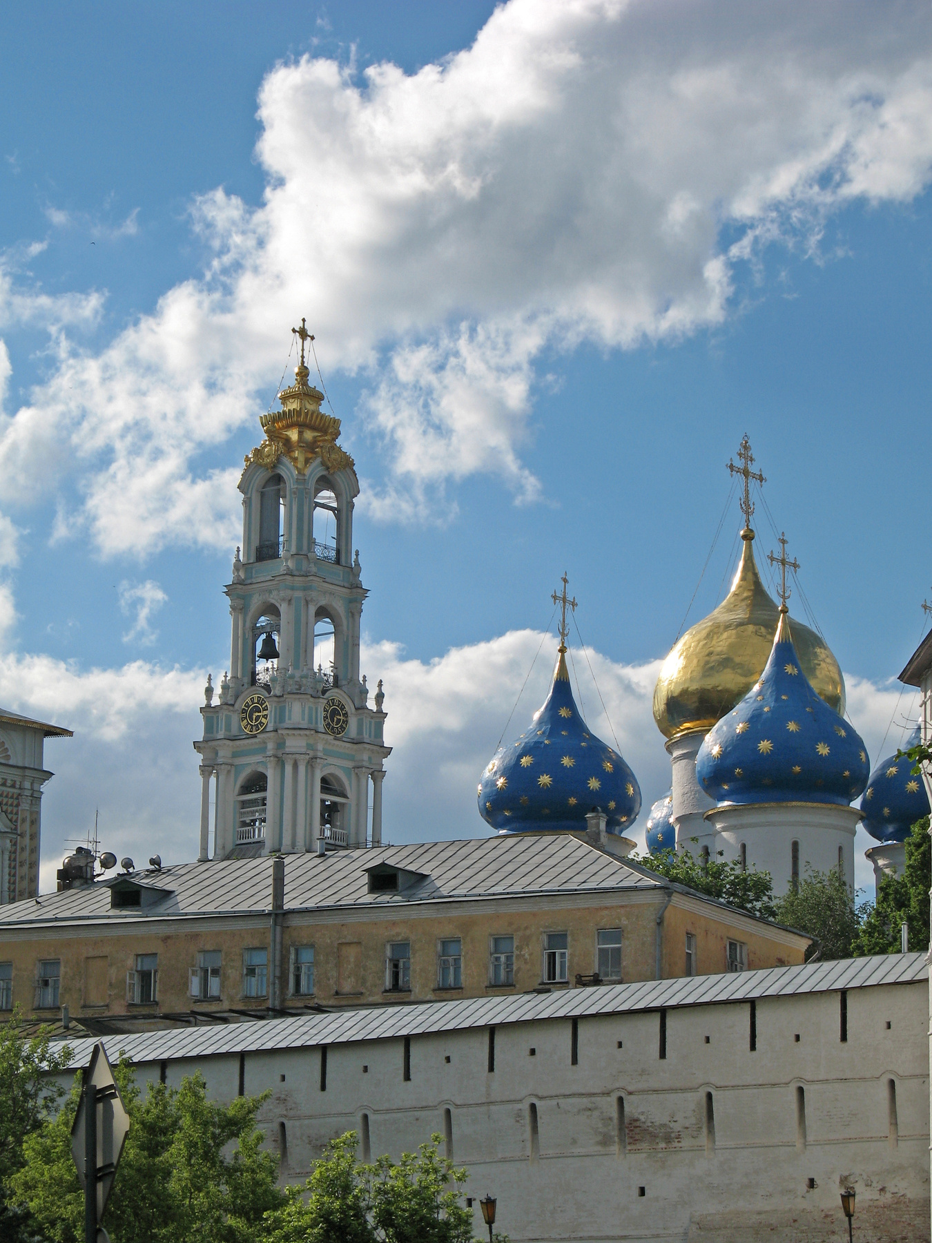 Панорама Свято-Троицкой Сергиевой Лавры.  13.06.2008 Сергиев Посад Архитектура Лавра