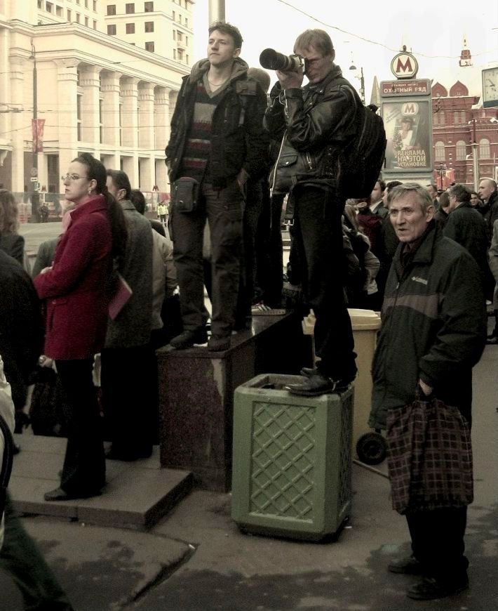 танки в городе очевидец фотограф москвичи 