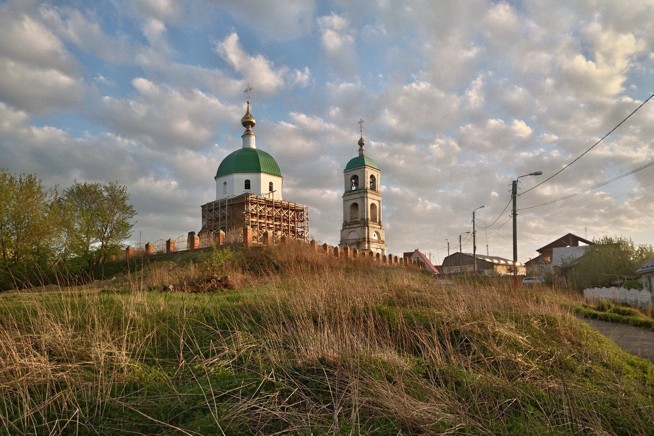 Карачарово. Троицкая церковь Муром Карачарово Илья Муромец Троицкая церковь вечер май