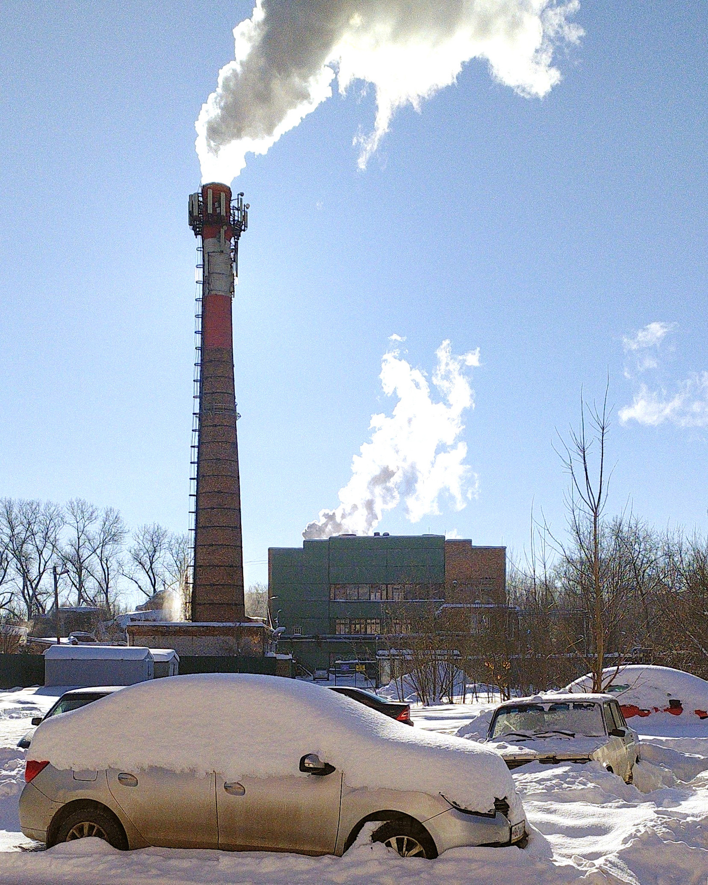 *** Город зима январь