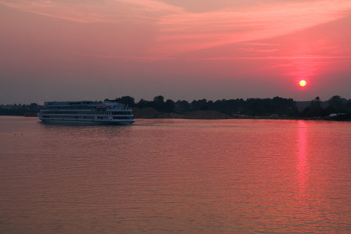 Evening journey Evening, sunset, travel
