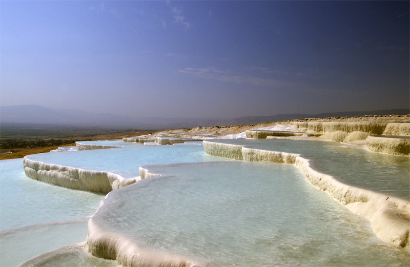 Памуккале. Каскады Pamukkale, Памуккале, Турция