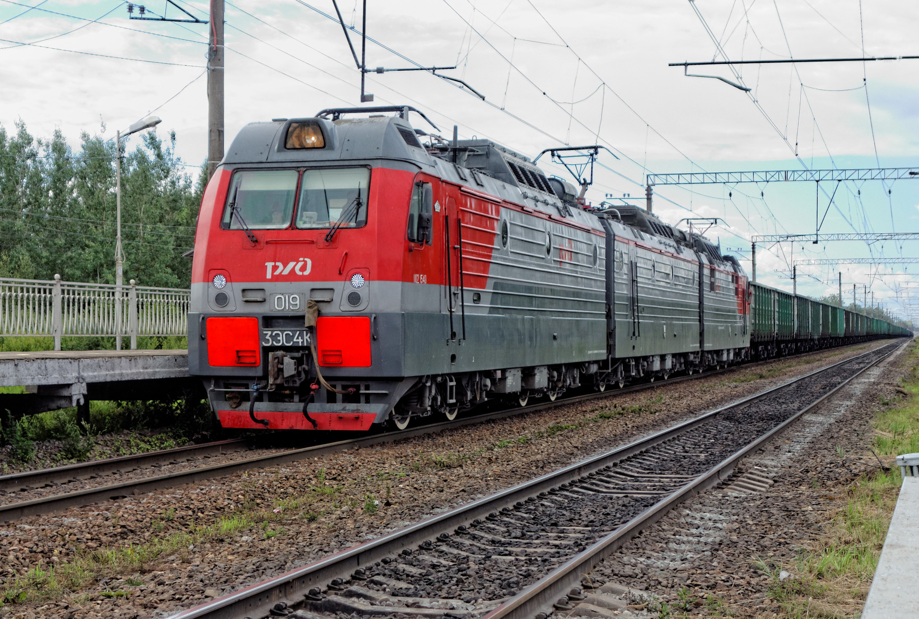 3ЭС4К-019 СПБ Ленобласть Апраксин поезд элекровоз 3ЭС4К 3ЭС4К-019