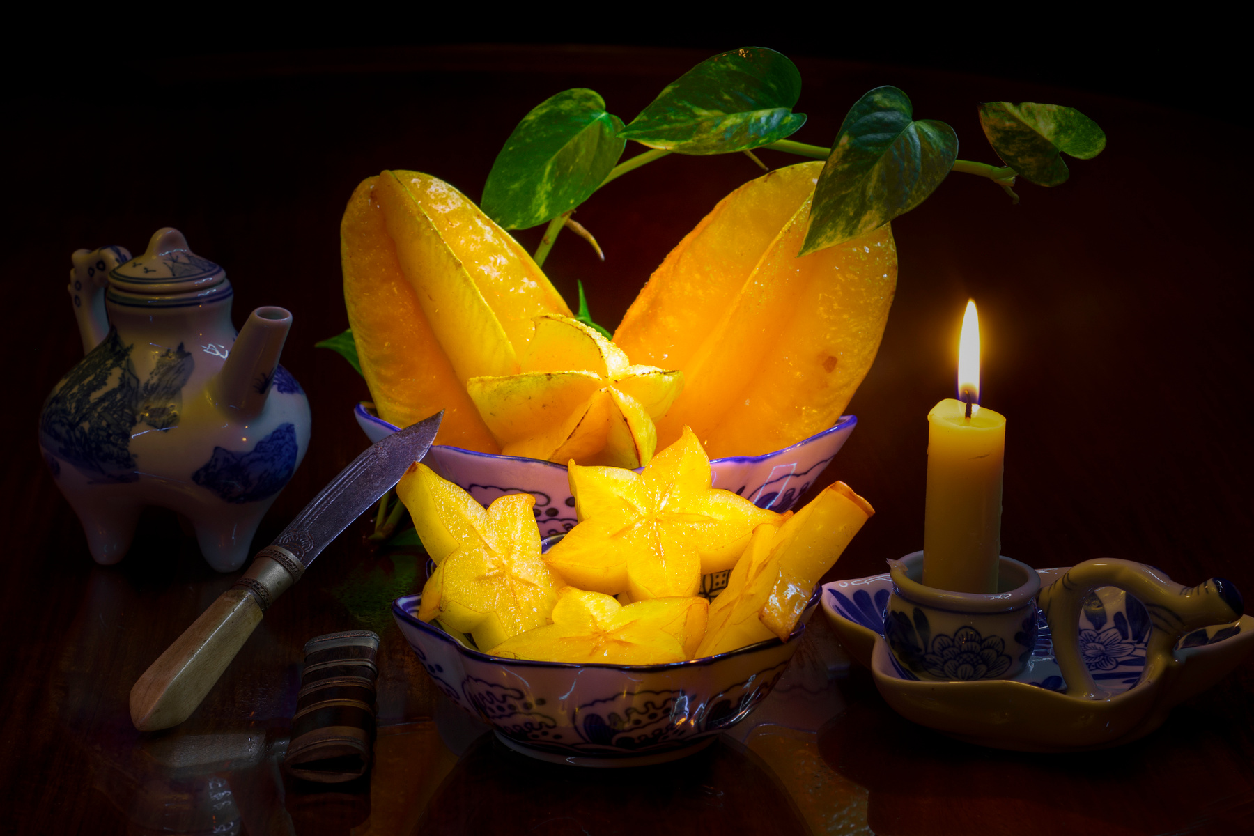 Карамбо́ла/ Starfruit (вер.2) дары природы фрукты овощи цветы растения