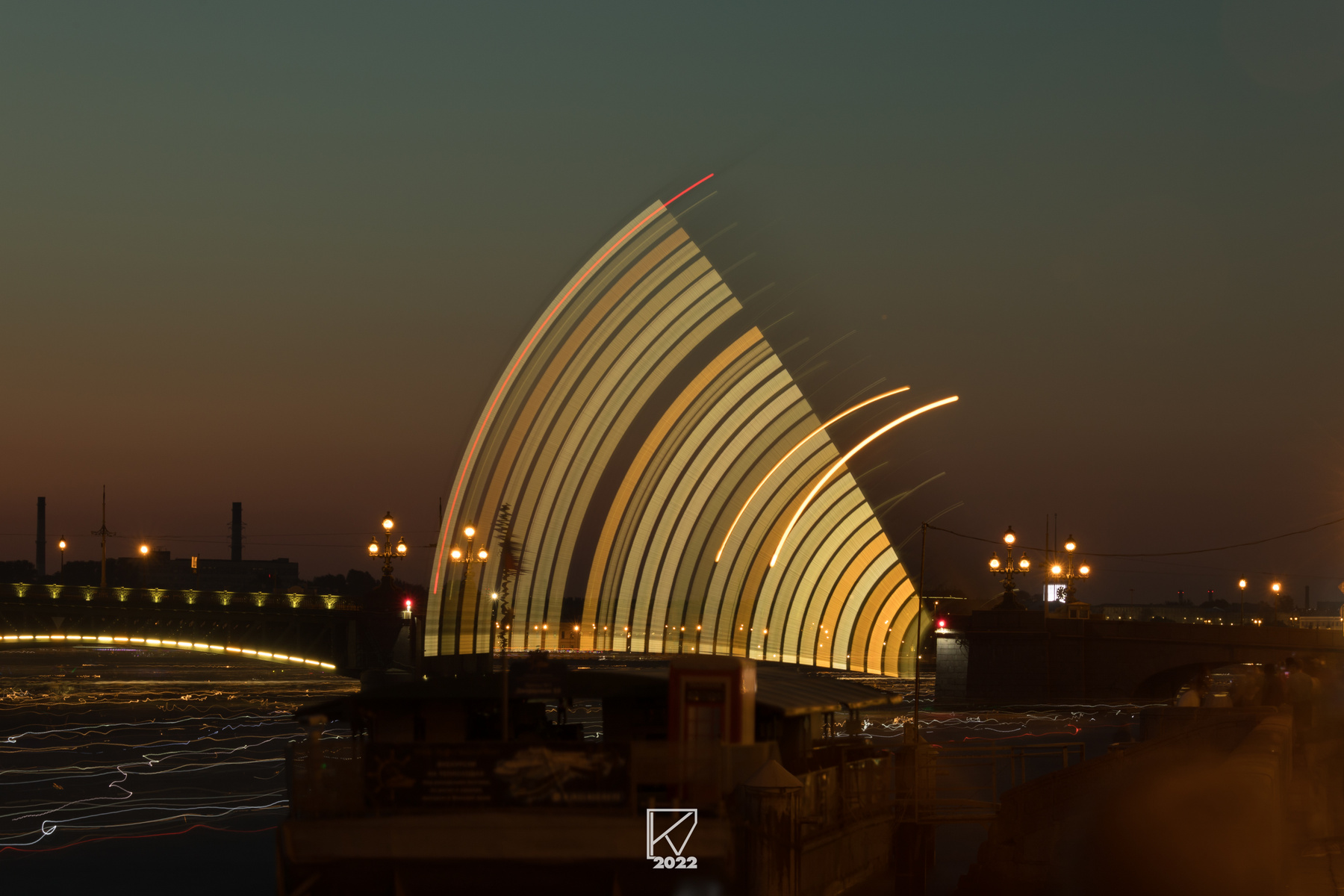 Motion of SPb White Nights: Trinity Bridge Питер Петербург Санкт-Петербург СПб SPb Saint_Petersburg Saint-Petersburg Petersburg белые_ночи Троицкий Троицкий_мост Нева Neva