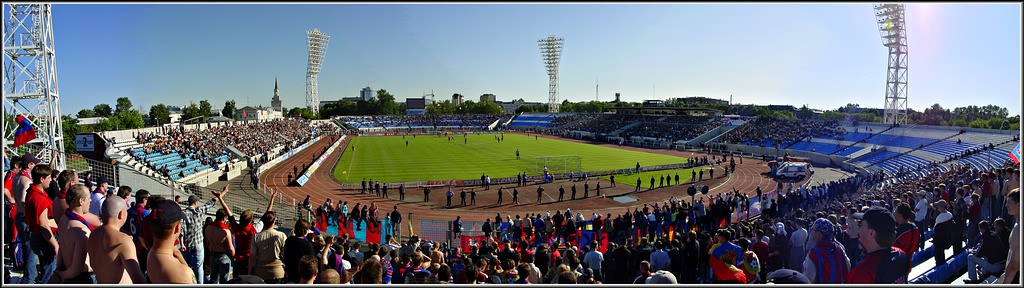 Выезд в Ярик. Панорама с гостевого сектора. ЦСКА, футбол, спорт, Ярославль, Шинник, выезд, гостевой сектор, шиза