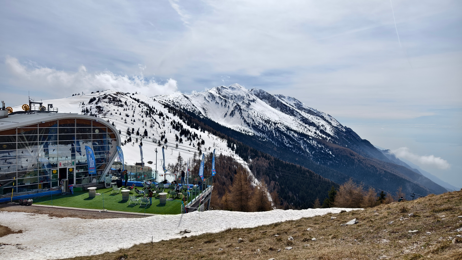 1760m Канатная дорога над Malcesine, озеро Гарда 