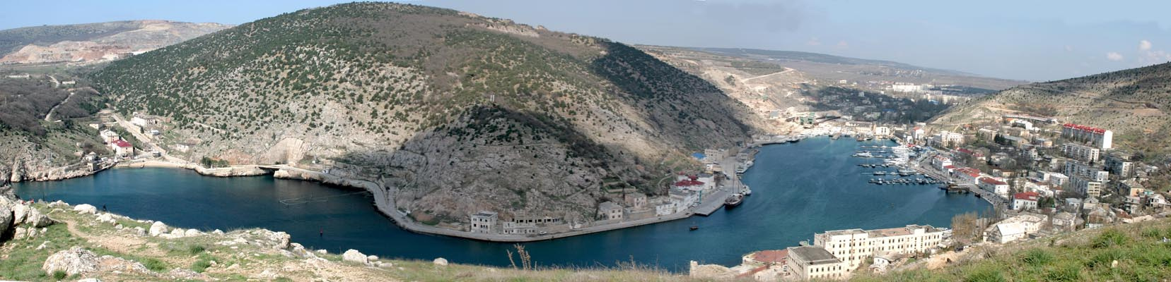Панорама Балаклавы Крым,балаклава,панорама,море