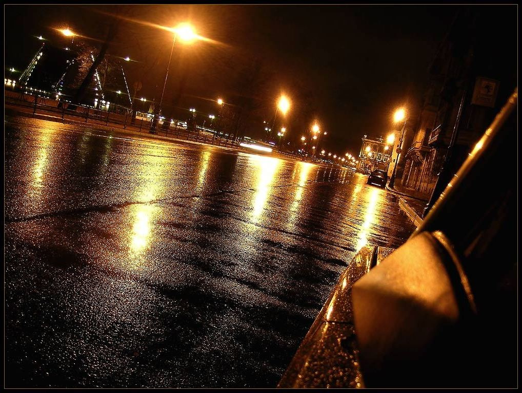 АСФАЛЬТОВАЯ СОНАТА С-Петербург, разведенный мост, дождь
