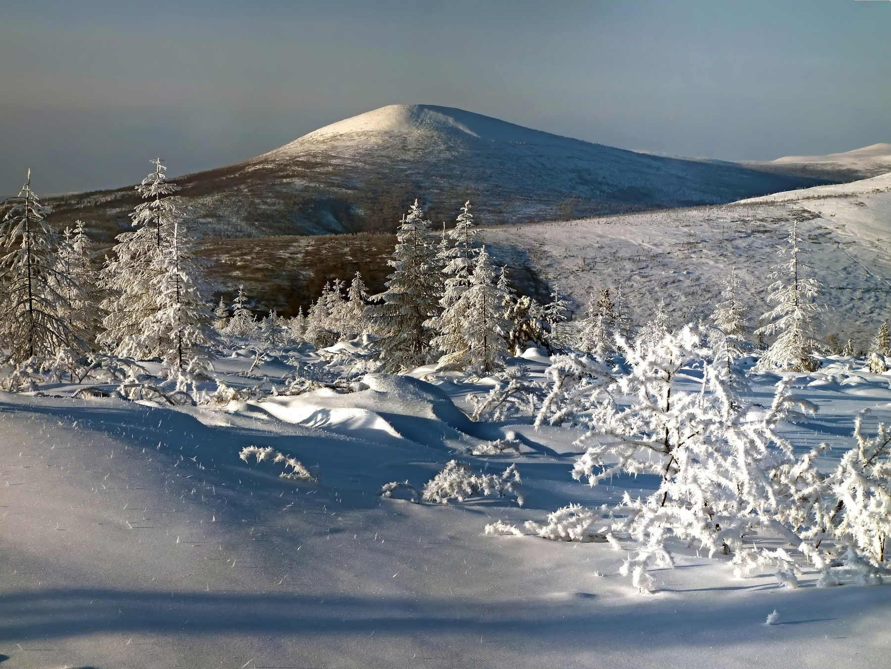 Колючий снег Сибирь, Бодайбо, зима, пейзаж