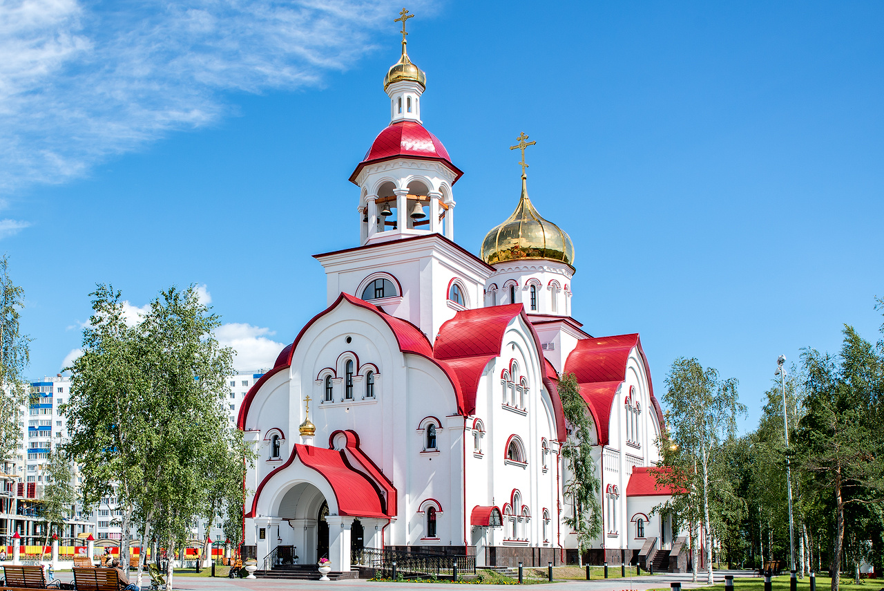 Храм Г.Победоносца г. Сургут храм архитектура город
