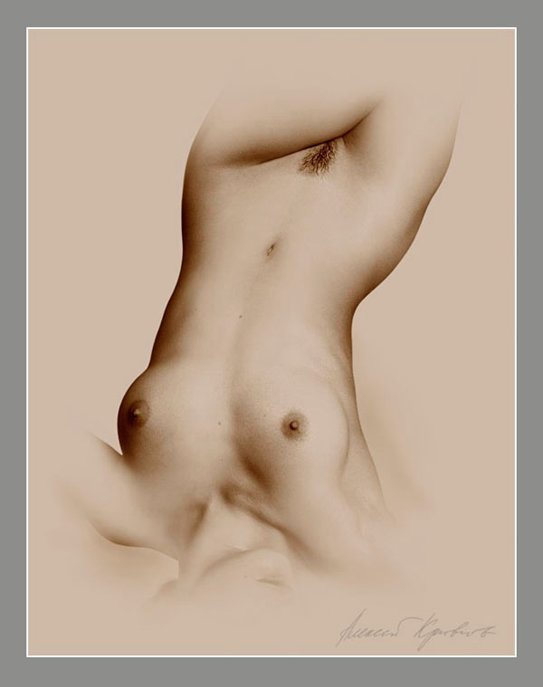 Обнаженная. Рисунок светом. nude обнаженная