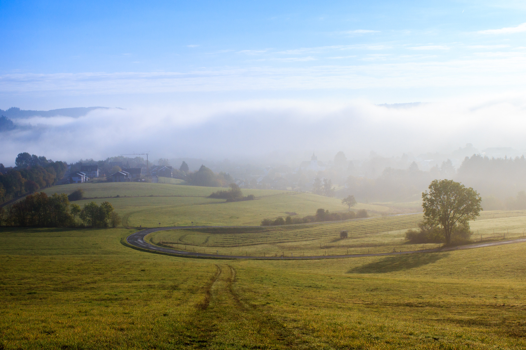 Рассвет природа рассвет Eifel