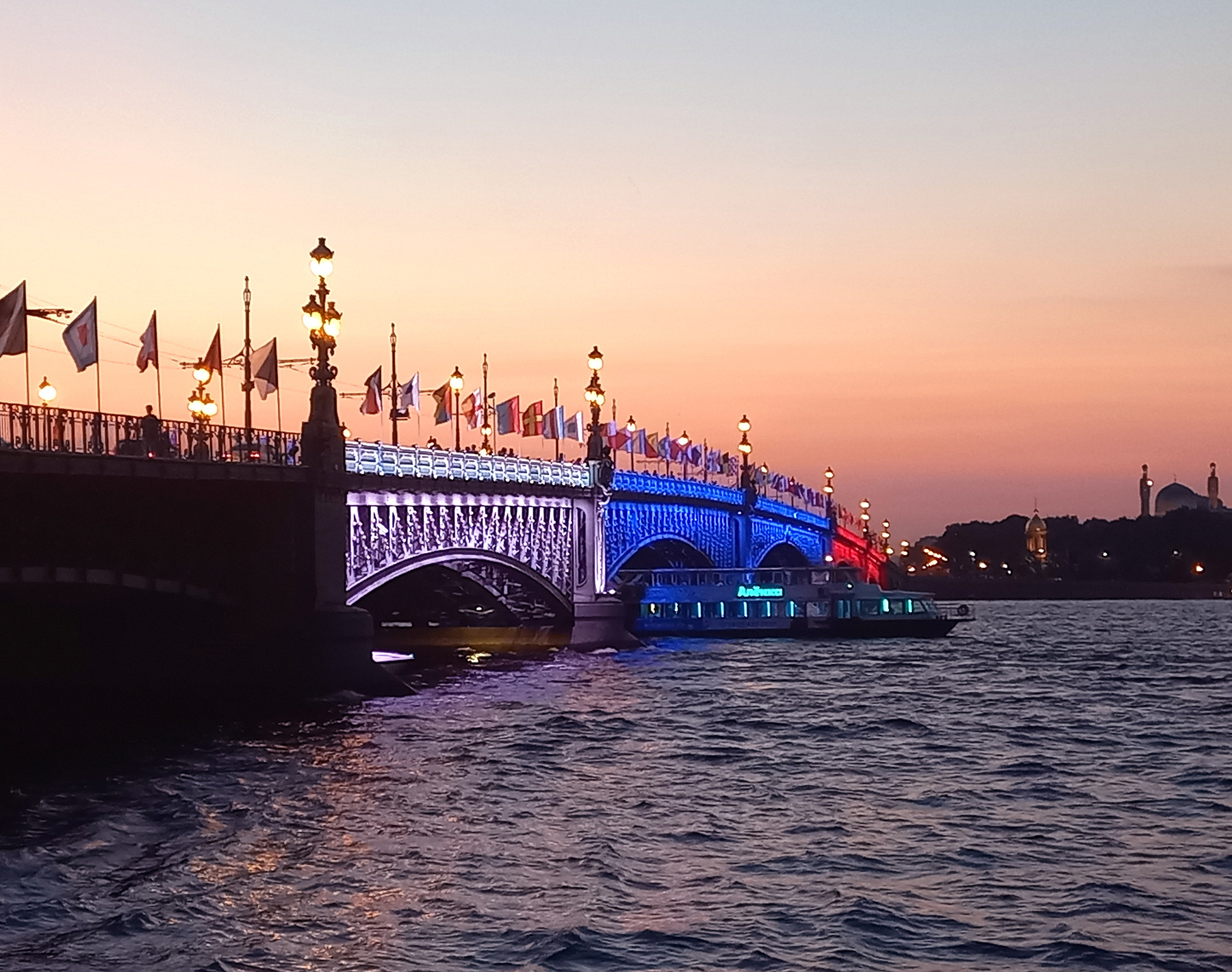 Троицкий мост санкт-петербург троицкий мост вмф вечер