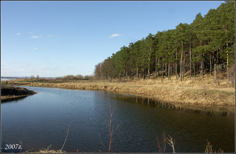 *** Весна, вода, сосны.