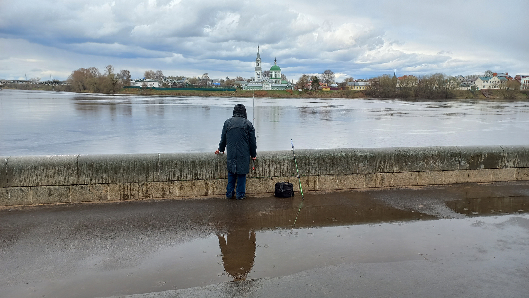 река Волга в Твери Тверь Волга Весна