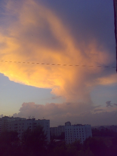 Закат в Уфе Закат, Уфа, облако