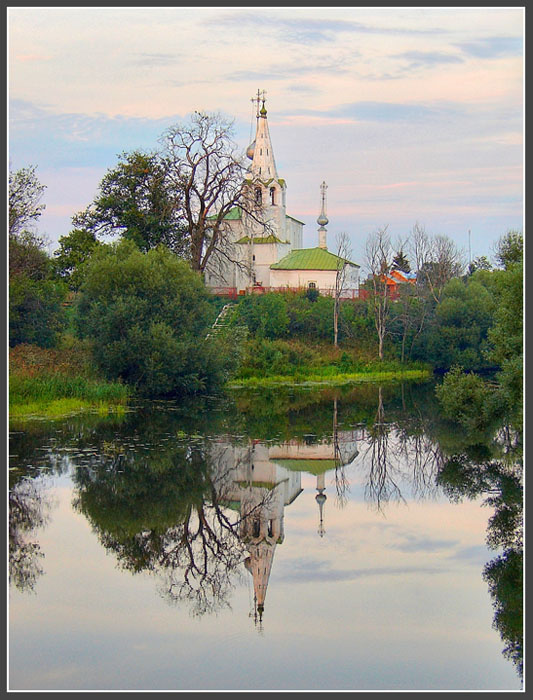 Суздаль пейзаж природа зудаль отражение