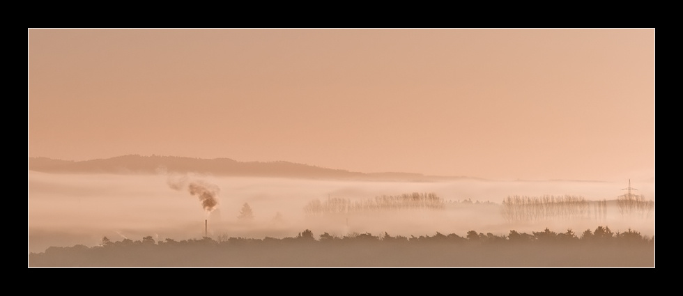 Something is there... morning fog