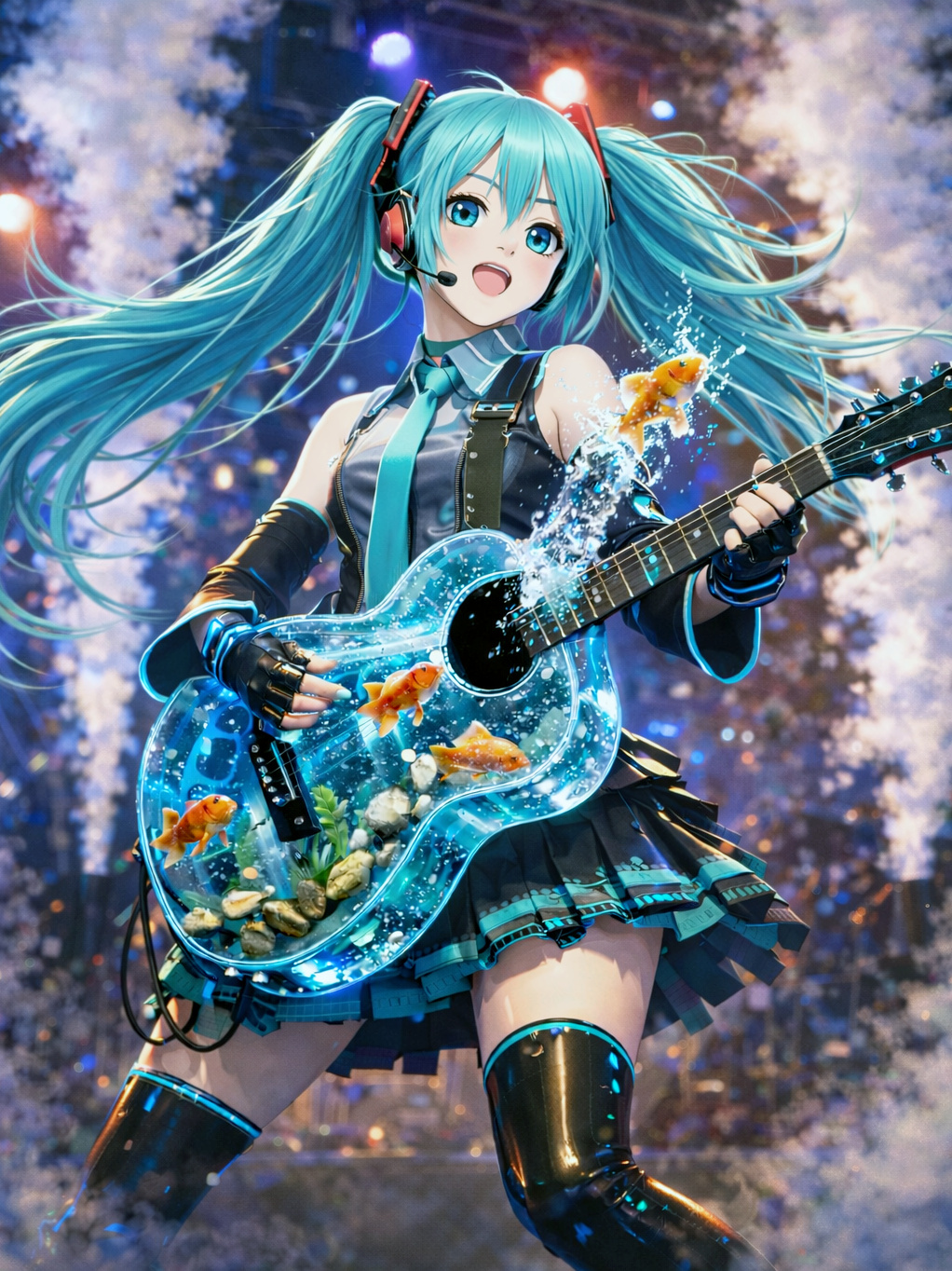 Hatsune Miku моя любимая певица! аниме фантазия