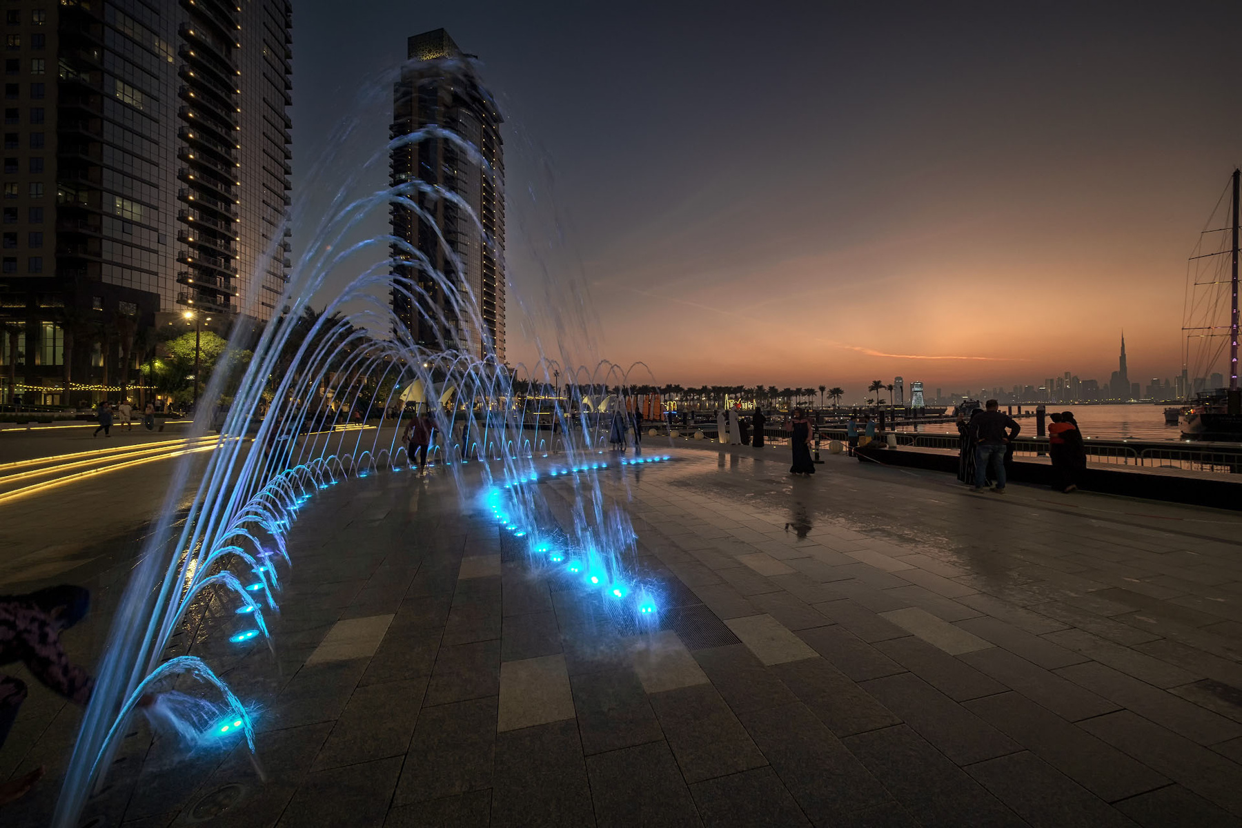 Dubai Creek Harbor Views night dubai creek harbor water lights city skyscraper landscape cityscape scenery travel outdoors uae chizh