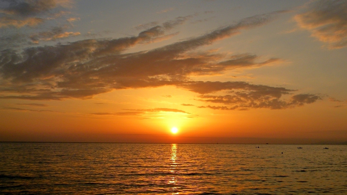 ЗАКАТ.  ЧЁРНОЕ  МОРЕ. 