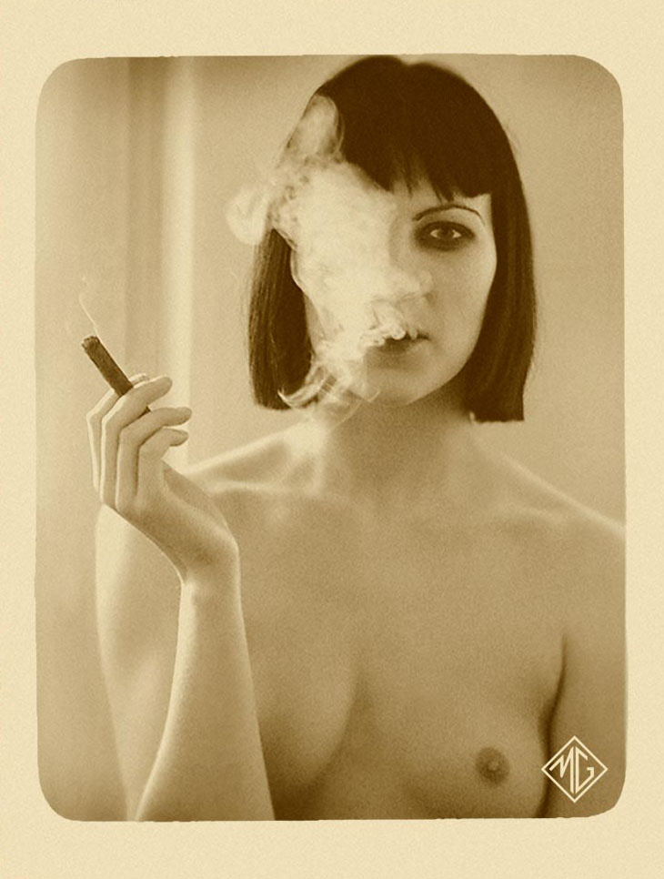 Smoke Gets in Your Eyes. 1925-й. старинная фотография открытка ретро