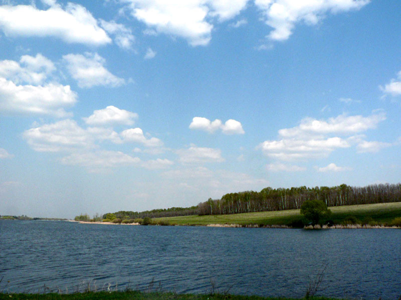 АГЛОС Весна, май, озеро, лес, небо