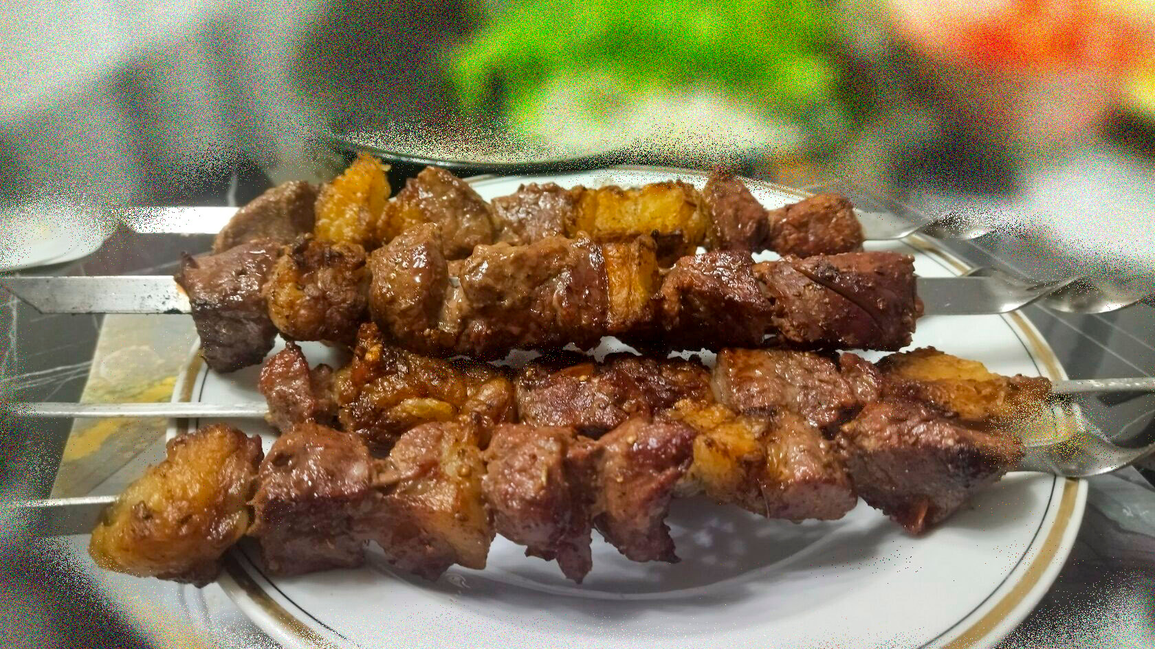 *** весна шашлык мясо отдых бараний лук курдюк жир