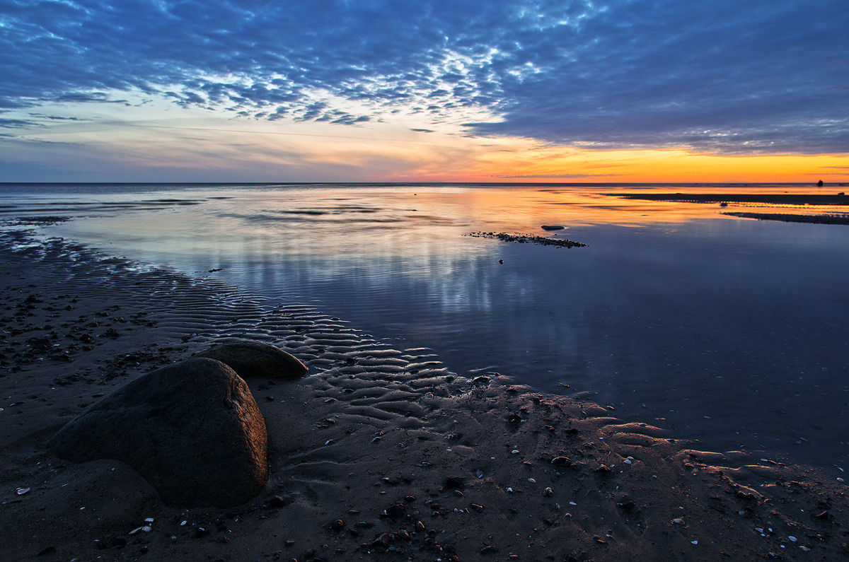 Беломорье... белое море, закат, камни
