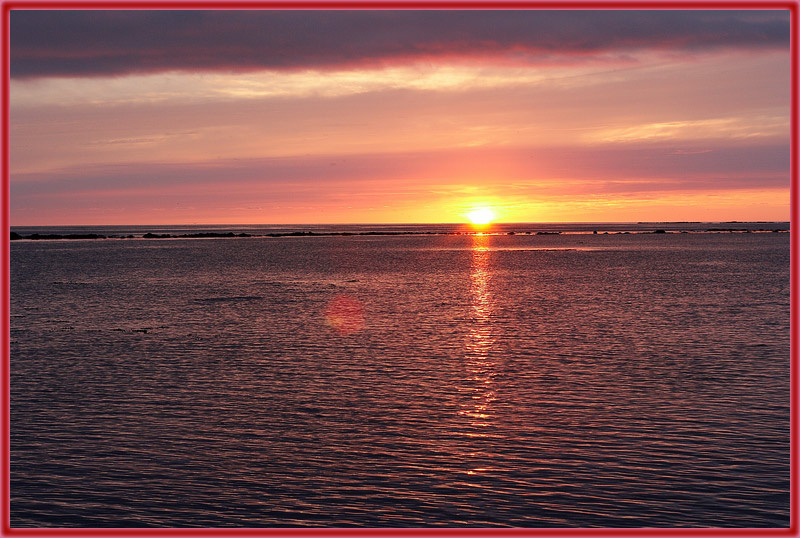 Закат на берегу море солнце берег закат