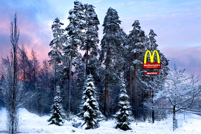 Finland. Mc Drive. 