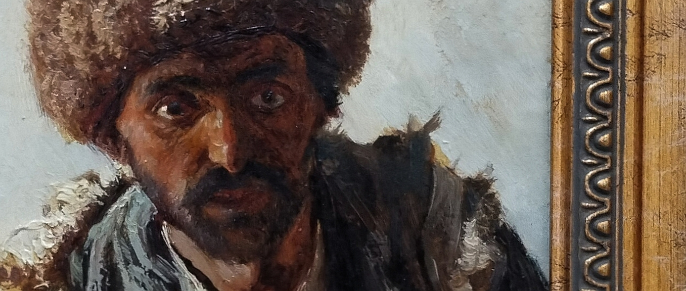 Бакинец. 1886. Худ. Ярошенко Н.А. Кисловодск, музей-усадьба «Белая вилла» (из циклов «Взгляд с портрета», .«2.35:1») бакинец Ярошенко Н.А Кисловодск