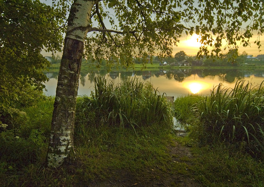На закате чудесного дня 