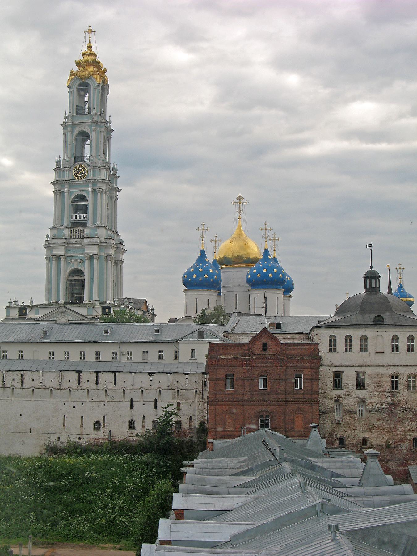Летняя панорама Лавры 21.06.2009 Сергиев Посад Архитектура Лавра